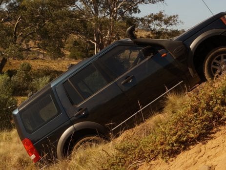 4wd climbing a steep incline