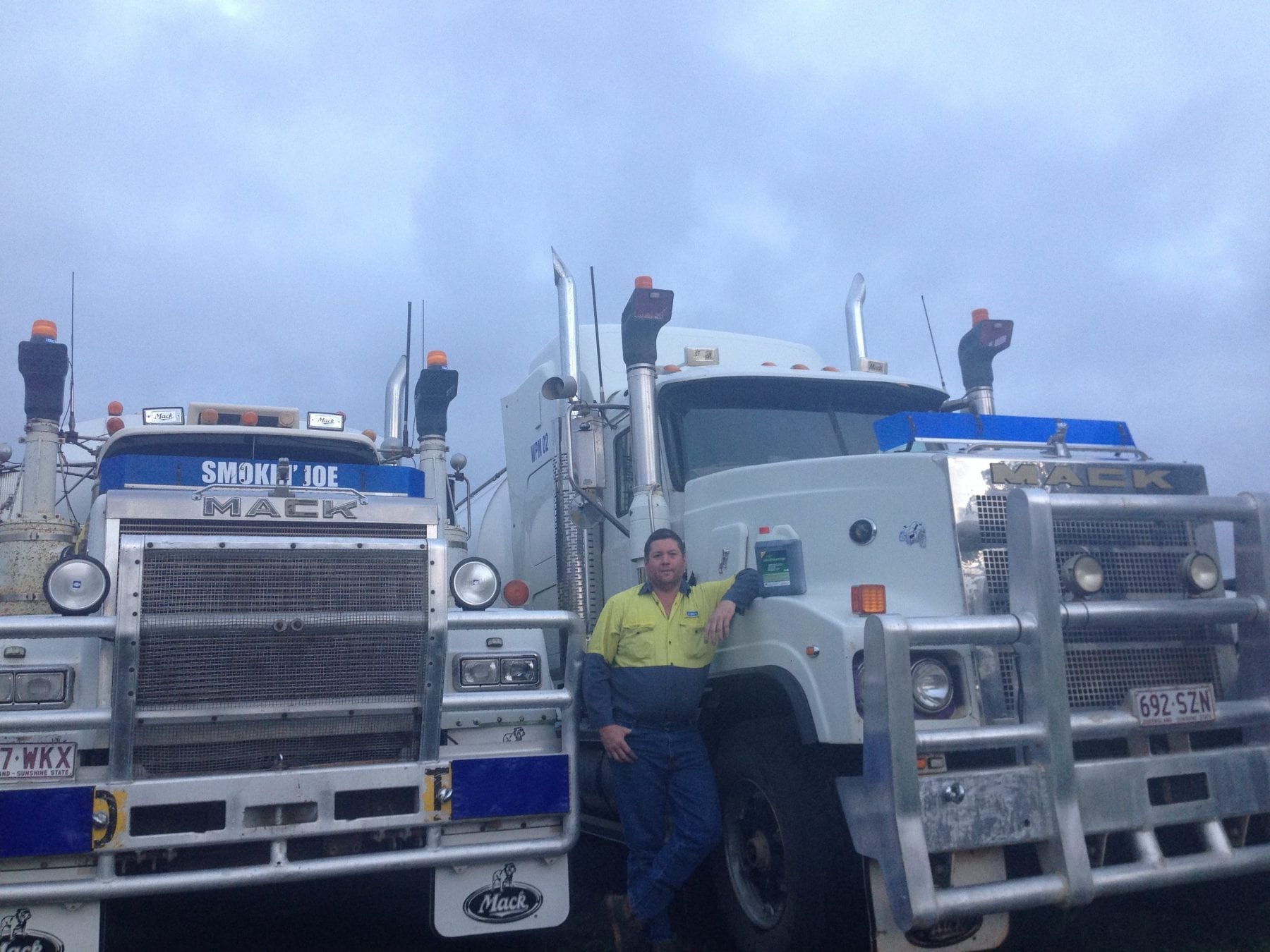 Two Mack Trucks using cost effective maintenance products