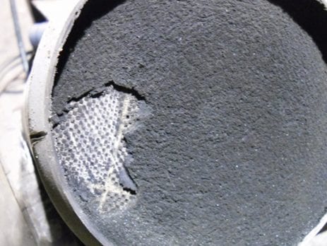 Diesel Particulate Filter blocked with soot, needs cleaning