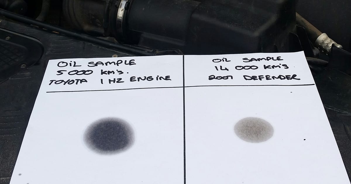 clean diesel oil sample