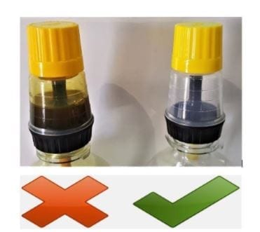 EZY Por device to dispense FTC Decarbonizer