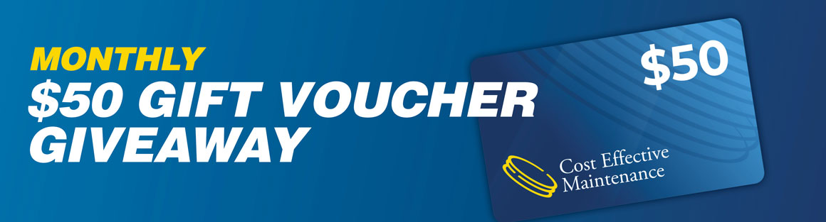 Monthly $50 Gift Voucher giveaway